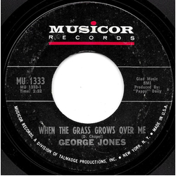 George Jones (2) When The Grass Grows Over Me Vinyl 7" USED