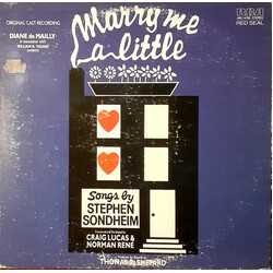Stephen Sondheim Marry Me A Little (Original Cast Recording) Vinyl LP USED