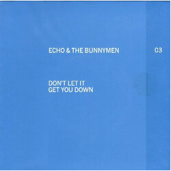 Echo & The Bunnymen Don't Let It Get You Down VINYL 7" USED