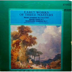 Wolfgang Amadeus Mozart / Gioacchino Rossini / Felix Mendelssohn-Bartholdy / Northern Sinfonia / Boris Brott Early Works Of Three Masters Vinyl LP USE