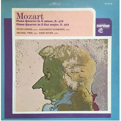 Wolfgang Amadeus Mozart / Peter Serkin / Alexander Schneider / Michael Tree / David Soyer Piano Quartet In G Minor K. 478 / Piano Quartet In E Flat Ma