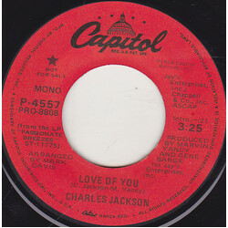 Chuck Jackson (2) Love Of You USED VINYL 7INCH 45 RPM SINGLE PROMO STEREO MONO