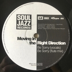 Moving In The Right Direction Be Sorry USED VINYL 12INCH 45 RPM