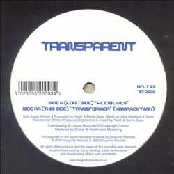 Transparent Acid Blues / Transformer Vinyl 12" USED