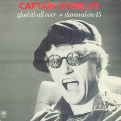 Captain Sensible Glad It's All Over / Damned On 45 USED VINYL 7INCH 45 RPM SINGLE STEREO
