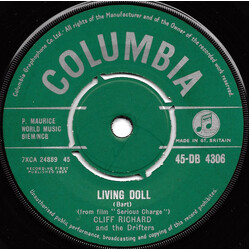 Cliff Richard & The Drifters Living Doll VINYL 7" USED
