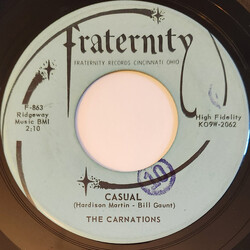 The Carnations Casual / Red Wing USED VINYL 7INCH 45 RPM SINGLE
