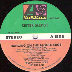 Sister Sledge Dancing On The Jagged Edge USED VINYL 12INCH 33 S RPM MAXI-SINGLE PROMO