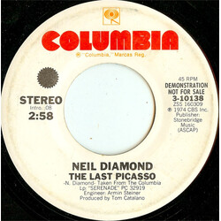 Neil Diamond The Last Picasso USED VINYL 7INCH 45 RPM PROMO STEREO MONO