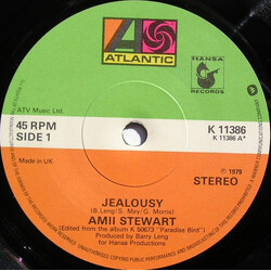 Amii Stewart Jealousy USED VINYL 7INCH 45 RPM SINGLE STEREO