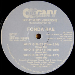 Fonda Rae Who Is She? USED VINYL 12INCH 33 S RPM