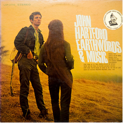 John Hartford Earthwords & Music Vinyl LP USED