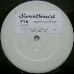 Bradley G Sweetheart (Original Mix) USED VINYL 12INCH 33 S RPM SINGLE SIDED WHITE LABEL