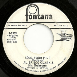 Al Brisco Clark & His Orchestra Soul Food USED VINYL 7INCH 45 RPM PROMO