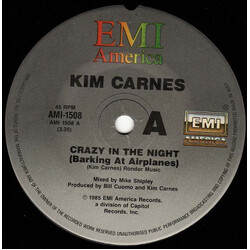 Kim Carnes Crazy In The Night (Barking At Airplanes) VINYL 7" USED