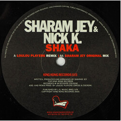 Sharam Jey / Nick K Shaka USED VINYL 12INCH