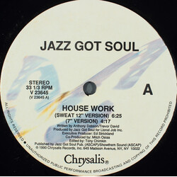 Jazz Got Soul House Work USED VINYL 12INCH 33 S RPM