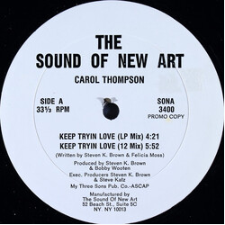 Carroll Thompson Keep Tryin Love USED VINYL 12INCH 33 S RPM PROMO