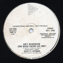 Dante's Inferno Ain't Misbehavin' (One Never Knows Do One?) VINYL 12" USED