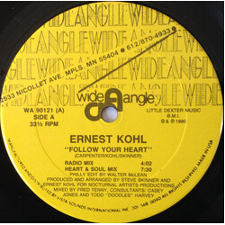 Ernest Kohl Follow Your Heart USED VINYL 12INCH 33 S RPM