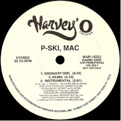 P-Ski Mac Ordinary Girl / U A Hoe USED VINYL 12INCH PROMO 33 S RPM