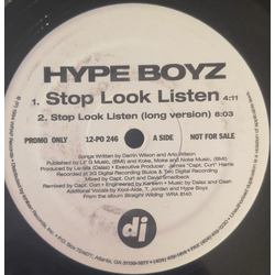 Hype Boyz Stop Look Listen VINYL 12" USED