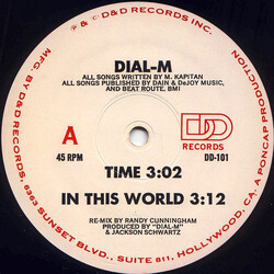 Dial M Time / In This World USED VINYL 12INCH 45 RPM