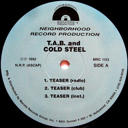 Tab / Cold Steel (2) Teaser / Hitting Like A Time Bomb USED VINYL 12INCH