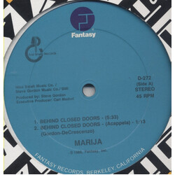Marija Behind Closed Doors USED VINYL 12INCH 45 RPM STEREO