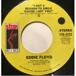 Eddie Floyd I Got A Reason To Smile (Cause I Got You) / Stealing Love USED VINYL 7INCH 45 RPM SINGLE STYRENE STEREO