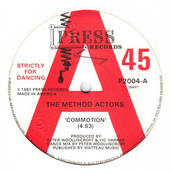 The Method Actors Commotion USED VINYL 12INCH 45 RPM