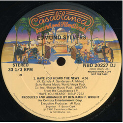 Edmund Sylvers Have You Heard The News / You Can Talk About Leaving USED VINYL 12INCH 33 S RPM PROMO