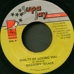 Gregory Isaacs Guilty Of Loving You USED VINYL 7INCH 45 RPM