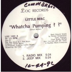 Lil' Mac Whatcha Pumping?? USED VINYL 12INCH 33 S RPM