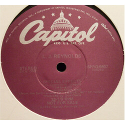 LJ Reynolds Special Effects USED VINYL 12INCH PROMO 33 S RPM