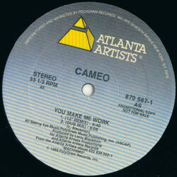 Cameo You Make Me Work VINYL 12" USED