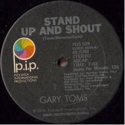 Gary Toms Stand Up And Shout VINYL 12" USED