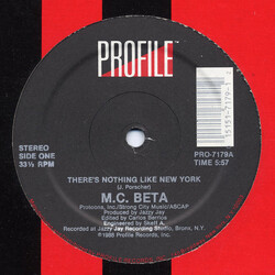 M.C. Beta There's Nothing Like New York VINYL 12" USED