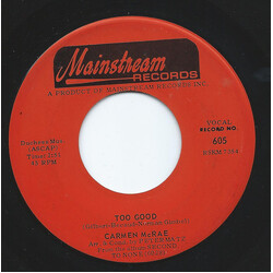 Carmen McRae Too Good / Love In Vain USED VINYL 7INCH 45 RPM SINGLE