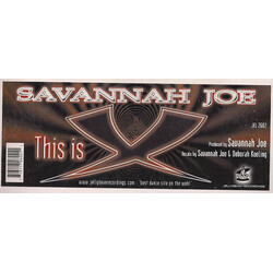 Savannah Joe This Is X VINYL 12" USED