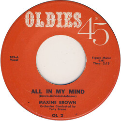 Maxine Brown All In My Mind / Harry Let's Marry USED VINYL 7INCH 45 RPM SINGLE REISSUE