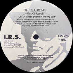 Sahotas Out Of Reach VINYL 12" USED