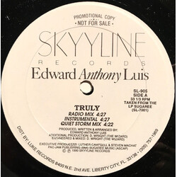 Edward Anthony Luis Truly USED VINYL 12INCH 33 S RPM PROMO