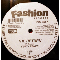 Cutty Ranks / Ricky General The Return / Granore USED VINYL 12INCH