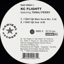 KC Flightt / Tanaj Perry I Get Up / Clubland USED VINYL 12INCH 33 S RPM