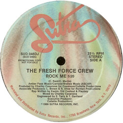 Fresh Force Rock Me USED VINYL 12INCH 33 S RPM SINGLE PROMO
