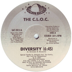 The C.L.O.C. Diversity USED VINYL 12INCH 33 S RPM