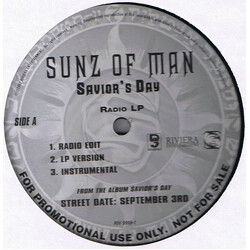 Sunz Of Man Savior's Day USED VINYL 12INCH SINGLE SIDED PROMO