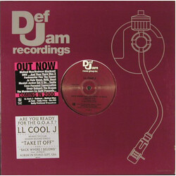 LL Cool J Take It Off USED VINYL 12INCH 33 S RPM PROMO STEREO
