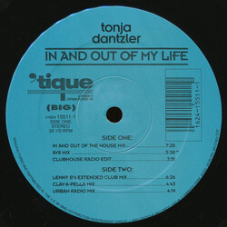 Tonja Dantzler In And Out Of My Life VINYL 12" USED